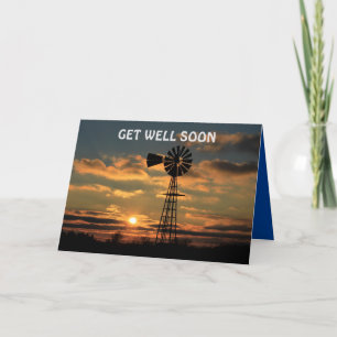 Molen Zonsondergang met wolken Snel Beter kaart