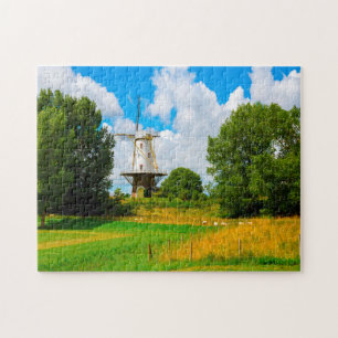 Molenwind van Amsterdam Holland. Legpuzzel