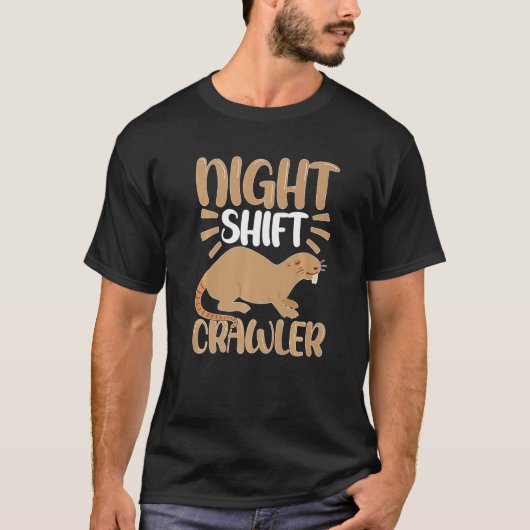 Moles Night Shift Crawler T-shirt (Voorkant)