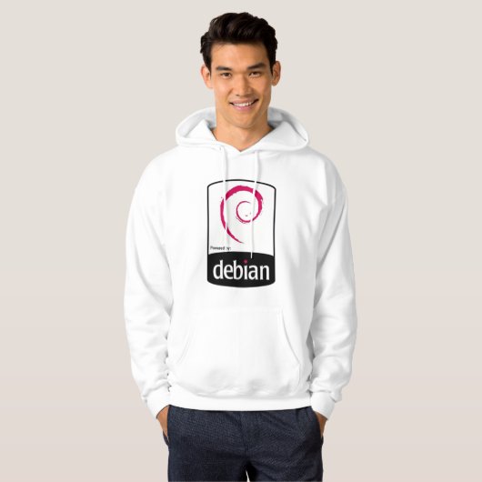 Moletom Debian Powered Hoodie (Voorkant volledig)