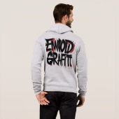 Moletom ENNOID GRÁFITT cinza  Hoodie (Achterkant volledig)