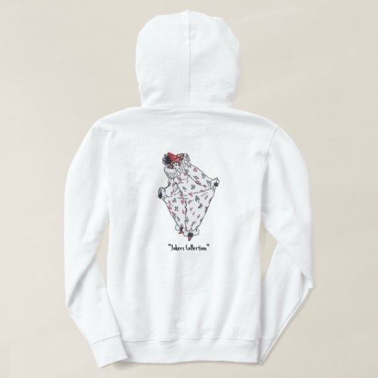 Moletom "Like a Balloon" Branco Hoodie (Design achterkant)