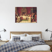 Moliere Dining with Louis XIV 1857 Canvas Afdruk (Insitu (Slaapkamer))