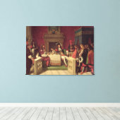 Moliere Dining with Louis XIV 1857 Canvas Afdruk (Insitu (Houten vloer))