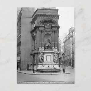Moliere Fountain, 1844 Briefkaart