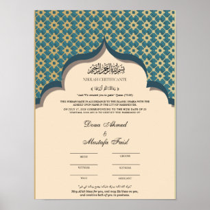 molim nikkah certificaat poster