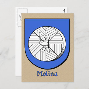 Molina Ancestral Heraldic Shield Briefkaart