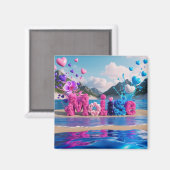 molise-bloemenmagneet magneet (Voorkant / Achterkant)