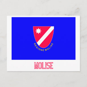 Molise vlag met naam briefkaart