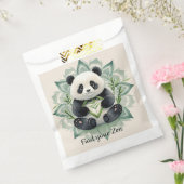 Molle panda in een lotushouding Zen Bedankzakje (Gezegeld)