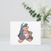 Mollen schep briefkaart (Staand voorkant)