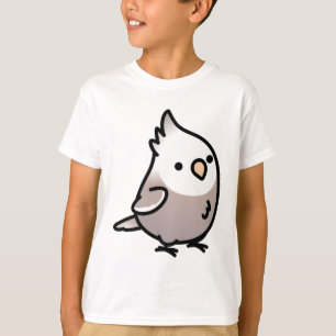 mollige kaneelhagedis met witte kop t-shirt