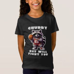 Mollige Maar Zal Je Te lijf Gaan Grappige Wasbeer T-shirt
