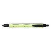 Mollige Matcha Groene Kitty Zwarte Inkt Pen (Achterkant)