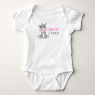 Mollige nijlpaard grappige baby romper