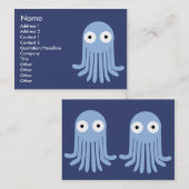 Mollige octopus - visitekaartje (Voorkant / Achterkant)