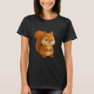 Mollige Tekenfilm Eekhoorn T-shirt