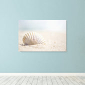 Mollusk Seashell Canvas Afdruk (Insitu (Houten vloer))
