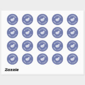 Mollusken Allergeen Waarschuwing Ronde Sticker (Vel)