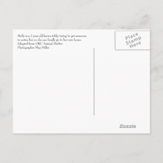 Molly Aankondigingskaart (Achterkant)