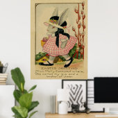 Molly Cottontail-Pasen Poster (Thuiskantoor)