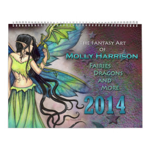 Molly Harrison 2014 Calendrier d'art des fées et d