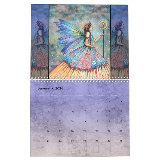 Molly Harrison 2022 Calendrier Imaginaire Art (Jan 2026)