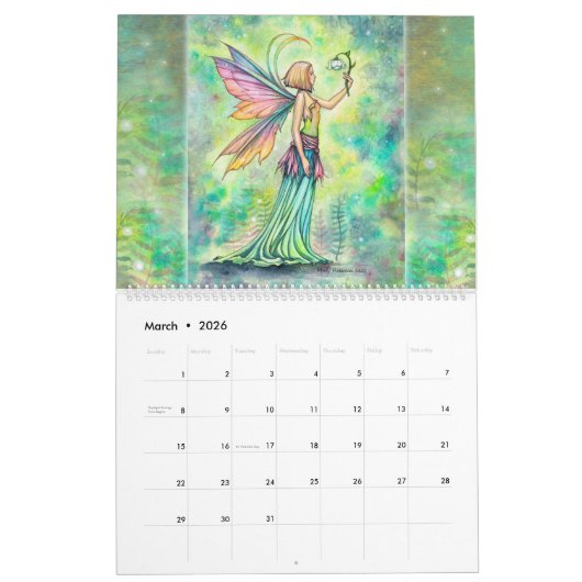 Molly Harrison Fairies 2021 Calendrier mural (Mar 2026)