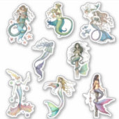 Molly Harrison Mermaid Art Stickers (Voorkant)