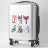 Molly Harrison Stickers Fairy Imaginaire Art Fairi (Sur valise)