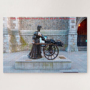 Molly Malone Dublin Ierland. Jigzaag Puzzle Legpuzzel