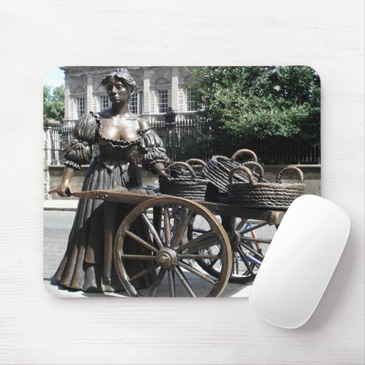 Molly Malone en Wheelbarrow Ireland Mousepad Muismat (Met muis)