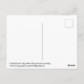 Molly Malone sculpture, Dublin city, Ierland Briefkaart (Achterkant)