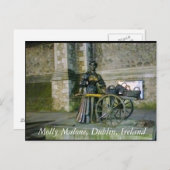 Molly Malone Statue, Dublin Ierland Briefkaart (Voorkant / Achterkant)