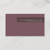 Molly Marie Carte de visite (Dos)