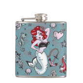 Molly Mermaid Flask Heupfles (Voorkant)