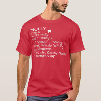 Molly Naam Molly Definitie Molly Vrouw Naam Moll T-shirt