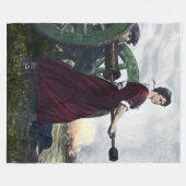 Molly Pitcher - Revolutionair oorlogspatriot Fleece Deken (Voorkant (Horizontaal))