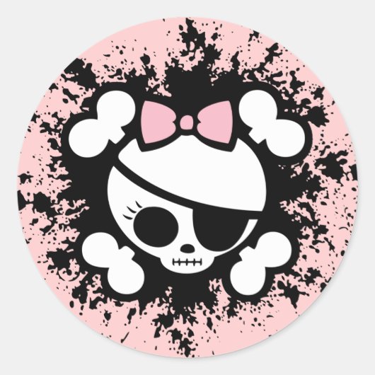 Molly Splat Ronde Sticker (Voorkant)