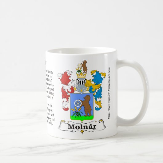 Molnar Family Crest Mok (Rechts)