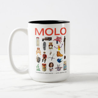MOLO Artifacts Museum van Geliefde Voorwerpen Tweekleurige Koffiemok