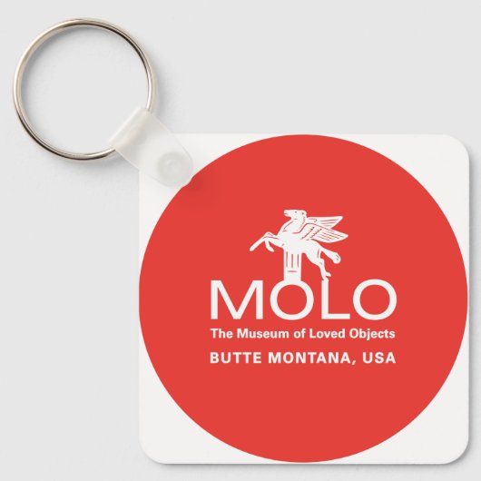 Molo witte paard sleutelhanger (Voorkant)