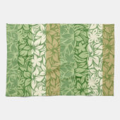 Moloaa Bay Hawaiian Hibiscus Serviettes rayées (Horizontal)