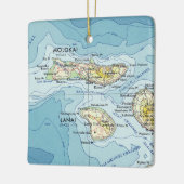 Molokai  kaart keramisch ornament (Links)