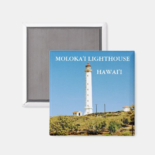 Moloka'i Lighthouse, Hawai'i Magnet Magneet (Voorkant / Achterkant)