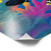 Molokini Cove Hawaiian Tropical Fish Illustration Foto Afdruk (Hoek)