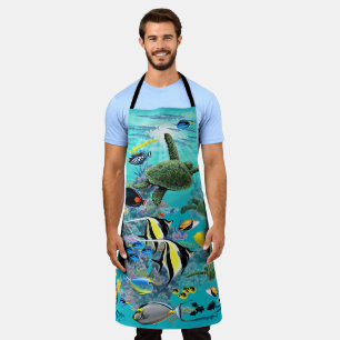 Molokini Cove Hawaiian Tropical Fish Illustration Schort