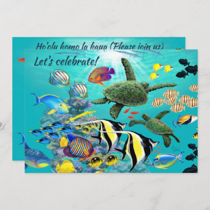 Molokini Cove Hawaiian Tropical Fish Zee Turtle Kaart