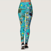 Molokini Cove Hawaiian Tropical Fish Zee Turtle Leggings (Achterkant)