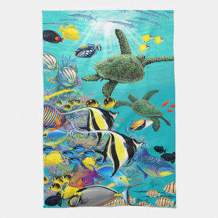 Molokini Cove Hawaiian Tropical Fish Zee Turtle Theedoek